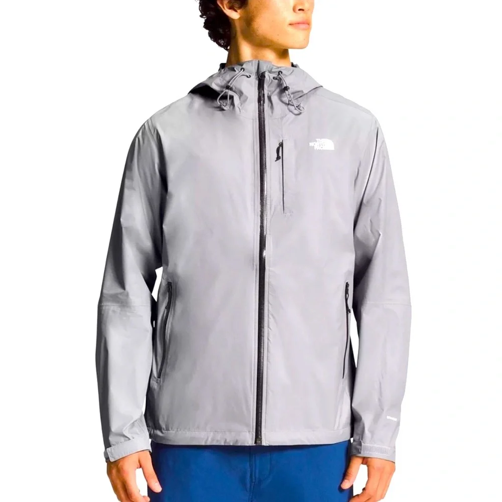 The North Face Alta Vista Waterproof Full Zip Packable Jacket,Meld Grey, Men's S